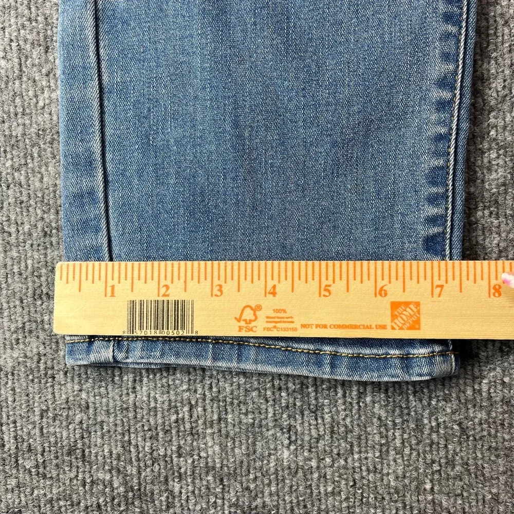 Levi's 512 Perfectly Slimming Straight Leg Jeans Mens Blue Denim Zip Fly - 30X27